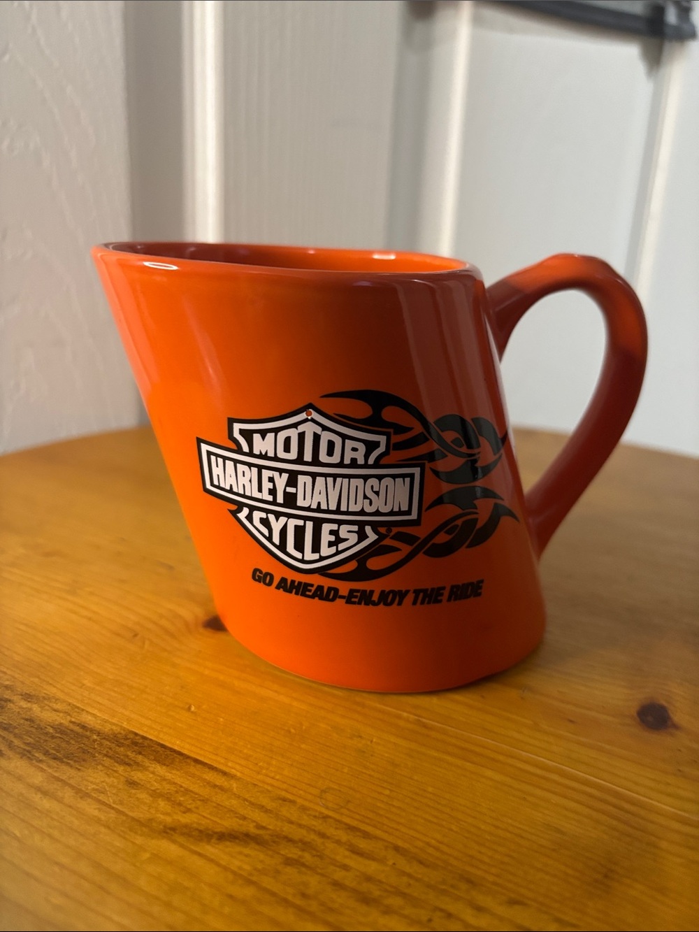 2007 Harley-Davidson 60 Years Ahead Orange Ceramic Mug